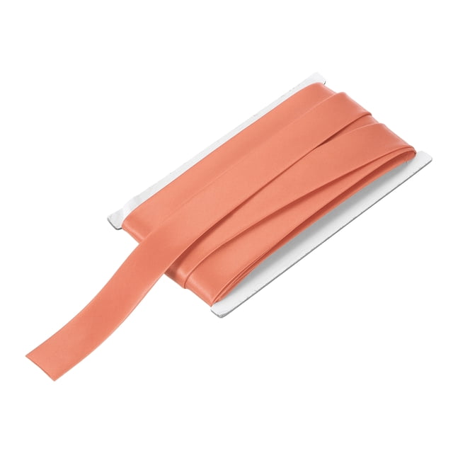 Cinta de sesgo de doble pliegue Uxcell 1" x 12 yardas de satén color rojo claro