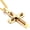 Gold, variant on Men's Cross Necklace 316L Stainless Steel Large Jesus Christ Pendant Jewelry Rolo Chain for 24″