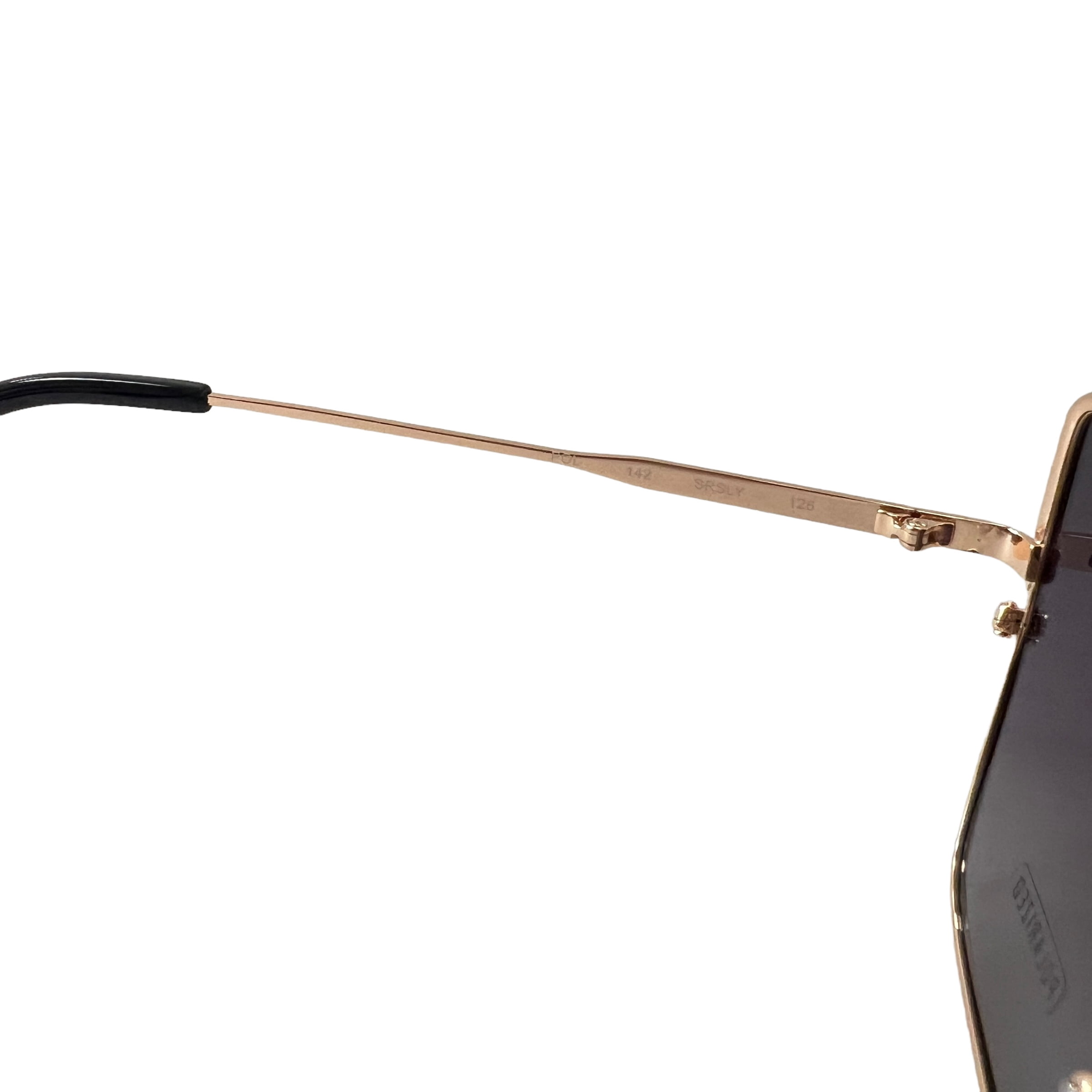 Quay Australia Srsly Oversized Cat Eye Sunglasses Gold Smoke  display picture 1