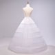 thumbnail image 4 of Falda blanca sin hilo, falda con cinturón elástico de seis círculos, vestido de actuación, vestido de novia, falda, 4 of 5