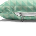thumbnail image 4 of Mint Pet Bed, Symmetrical Half Cut Squares with Triangles Retro Style Checkered Pattern, Resistant Pad for Dogs and Cats Cushion with Removable Cover, 24" x 39", Mint and Almond Green, by Ambesonne, 4 of 4