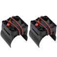 thumbnail image 1 of 2 Piezas Disipador de Ventilador de Refrigeración del Motor de 42 mm para 1/10 E- E- Summit Arrma 1/8 Kraton Talion RC Coche, Negro, 1 of 3