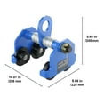 thumbnail image 6 of KFFKFF Hand-Operated Trolley, 2 Ton/4400 lbs Weight Limit, Dual-Wheeled Push Beam Trolley, Fits I-Beam Flange 2.5"-7", Durable Alloy Steel Construction, 6 of 9