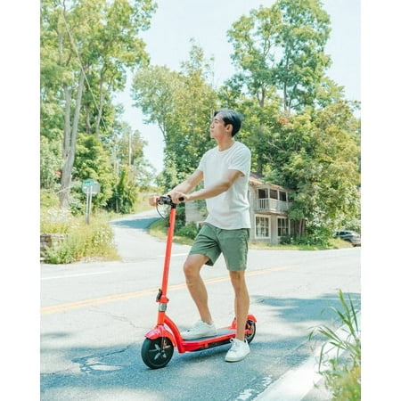 Hover-1 - Alpha Foldable Electric Scooter w/12 mi Max Operating Range & 17.4 mph Max Speed - Red