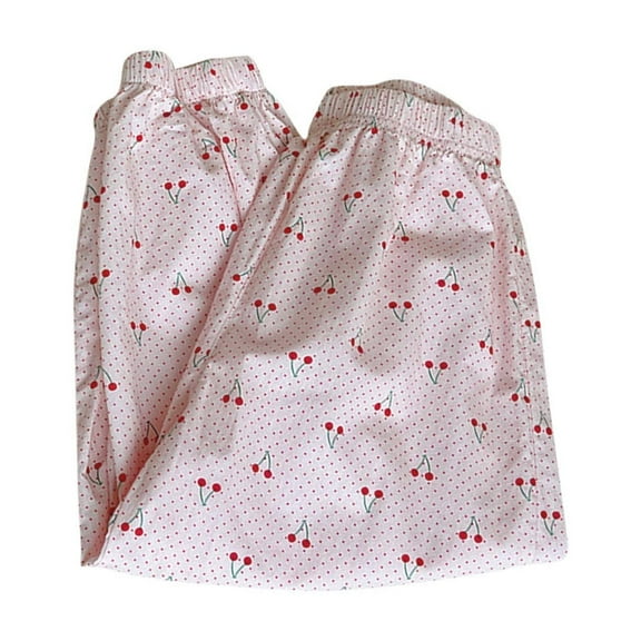 zbxnLI Kids Girls Summer Causal Pants for Toddler Girls Elastic Waist Lounge Pants Printed Cotton Trousers