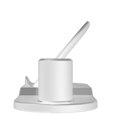 thumbnail image 3 of Cargador inalámbrico 4 en 1 Induktive Ladestation Qi Kabelloses Ladegert Kompatibel Iphone 11/11 Pro Max/xs/xr/x/8/8 Plus/airpods Pro/2/1, Iwatch Serie 5/, 3 of 5