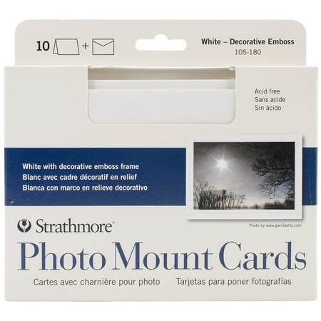 Strathmore Cards & Envelopes 5"X6.875" 10/Pkg-White W ...