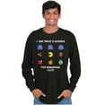 thumbnail image 5 of PACMAN Fruit and Ghosts for Breakfast Long Sleeve TShirt Men Women Brisco Brands S, 5 of 6