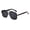 C1 Black and Gray, variant on New men's sunglasses, aviator style, sun protection, European and American square frame sunglasses, outdoor hiking, double-bridge men's glasses, trendy and versatile