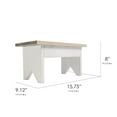 thumbnail image 3 of American Art Decor Addie Joy Step Up Decorative Wood Step Stool & Foot Rest - Grey & White Wash, 3 of 6
