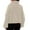 Khaki, variant on Women's Full Zip Short Jacket Warm Winter Long Sleeve Stand Collar Coat