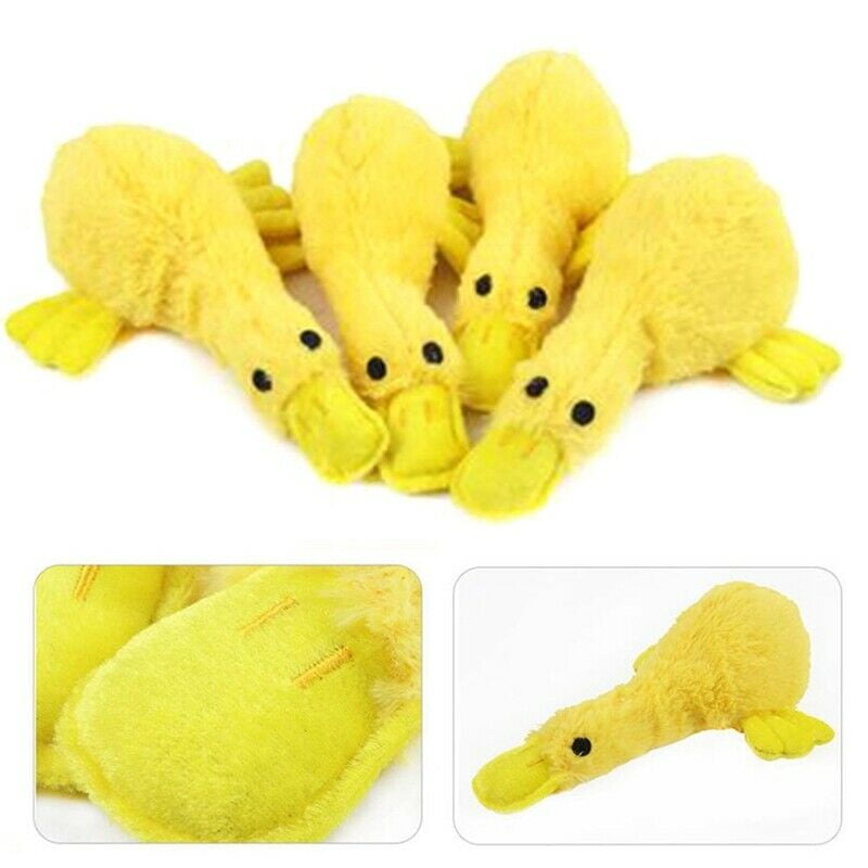 stuffed yellow duck dog toy
