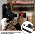 thumbnail image 4 of Aluminum Alloy 45-Degree Chamfering Tool for 100/125mm Angle Grinders - Portable Multi-Angle Beveling Guide with Anti-Slip Base, Safety-Enhanced Design, Red Adjustment Knob, and Protective Cover, 4 of 6