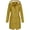 Yellow, variant on LEAVINGSUO Solid Hooded Windproof Rain Coats (Women's XXL)