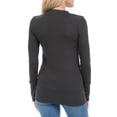 thumbnail image 4 of ClothingAve. Women's Long Sleeve Snap Button Sweater Cardigan w/ Ribbed Detail S~3X Female Plus Size Cardigan, 4 of 7