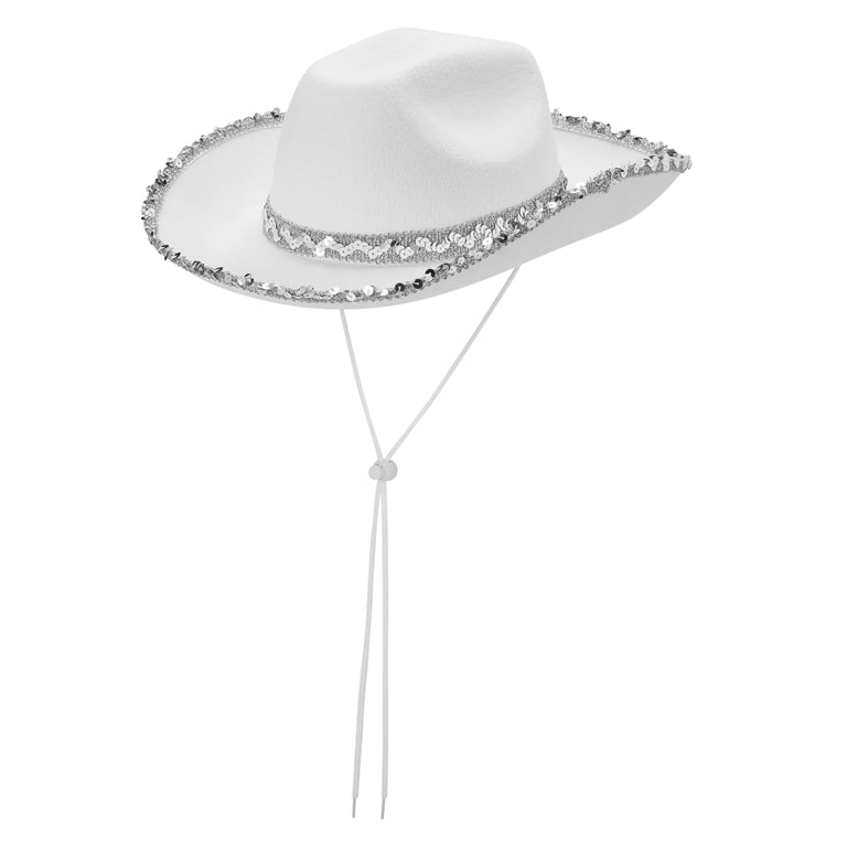 Women Rhinestone Cowboy Hats, Wide Brim Felt Western Cowgirl  display picture 1