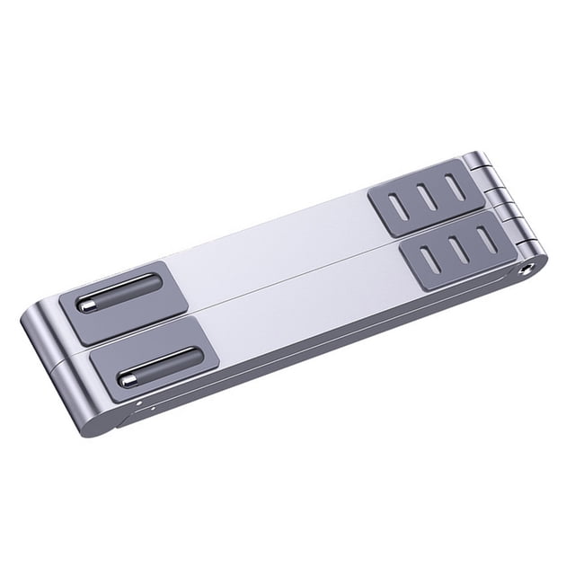 Soporte plegable para computadora portátil Soporte plegable para computadora portátil de aleación de aluminio portátil Mini soporte de enfriamiento, plateado Methold EL4630-02B