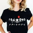 thumbnail image 2 of Friends T Shirt Best Stephen King Horror Characters Printed Cartoon Women Fashion Tops Oversized Tee Halloween Clothes Women, 2 of 9