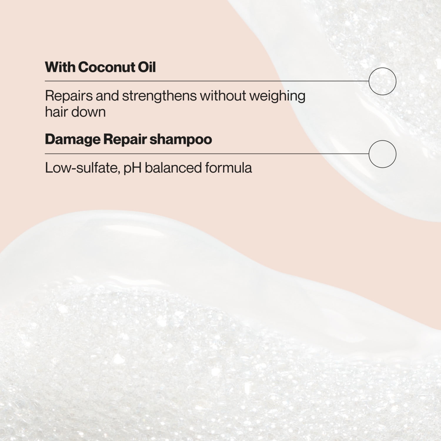 Suave Coconut Oil Infusion Shampoo for Damaged Hair, 28 FL OZ Pump