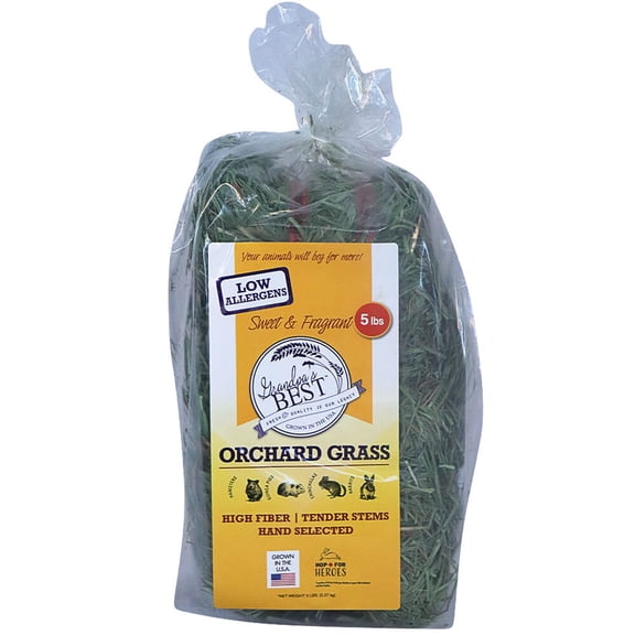 Orchard Grass Hay Mini Bale for Small Animals - 5lb