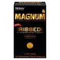 thumbnail image 1 of Preservativo Trojan Magnum con lubricación acanalada, 12 unidades (paquete de 3), 1 of 2