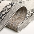 thumbnail image 5 of SAFAVIEH Odyssey Edith Floral Polyester Area Rug, Grey/Dark Grey, 6'7" x 6'7" Square, 5 of 11