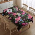 thumbnail image 2 of Pioneer Flower Floral Print Pattern Rectangle Tablecloth 60"x84",Waterproof Polyester Rectangle Table Cloth, Wipeable Spillproof Polyester Tablecloth for Dining, Camping, Indoor and Outdoor, 2 of 5