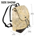 thumbnail image 2 of Balery World Map Mochila de Cuero para Mujeres, Gran Capacidad, Bolsa de Viaje Multifuncional, Mochila de Cuero y Bolsa de Hombro para Mujeres, 2 of 4