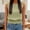 Green, variant on Summer Tank Tops for Women Crewneck Sleeveless Casual Boho Cami Casual Solid Color Slim Fit Smocked Bottom Shirts,XXL,Green