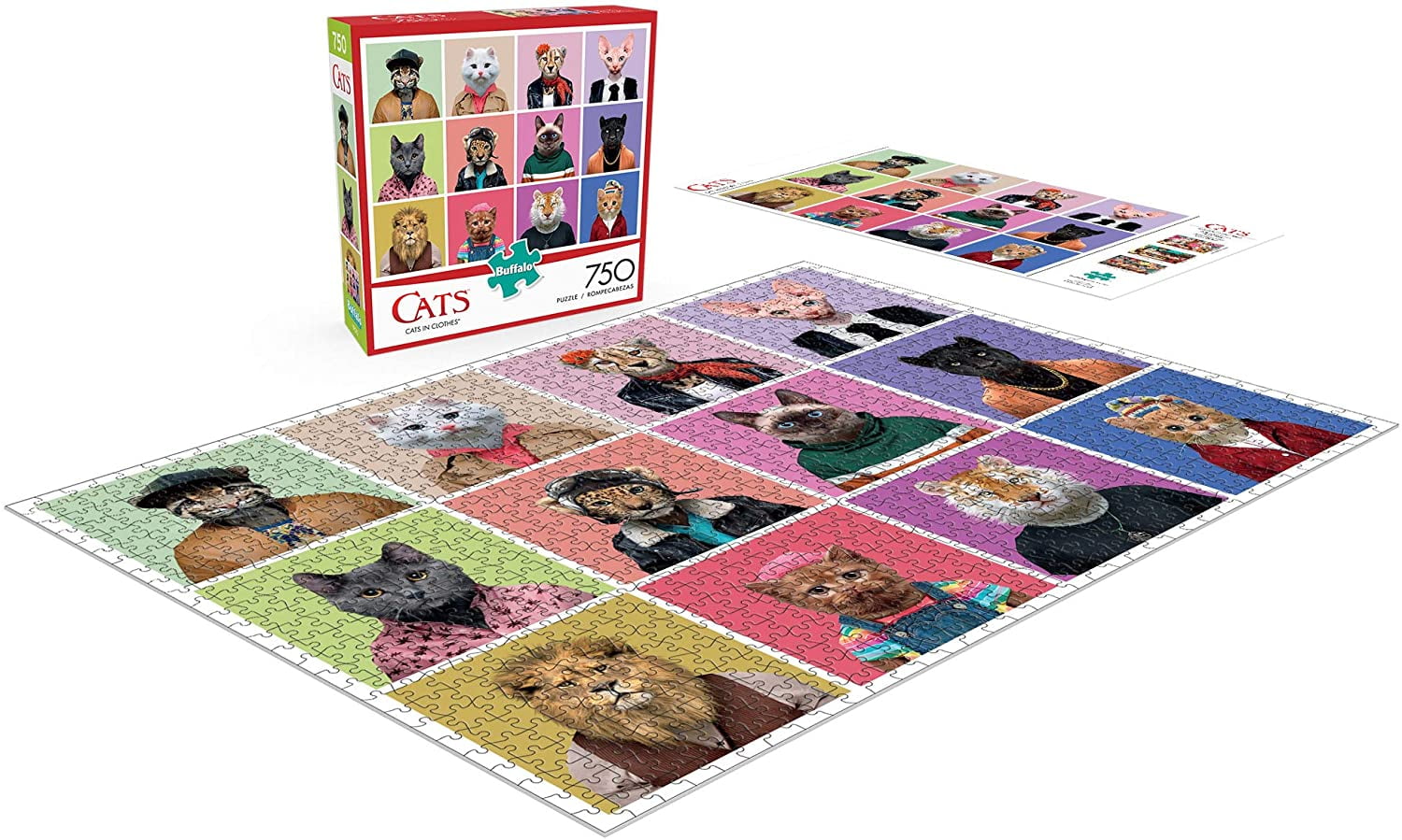 Buffalo Games - Cats - Cats in Clothes - 750 Piece Jigsaw Puzzle