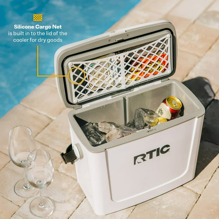 RTIC 16 QT, 20 Can Ice Chest Cooler Hard-Sided, Dark Grey & Cool