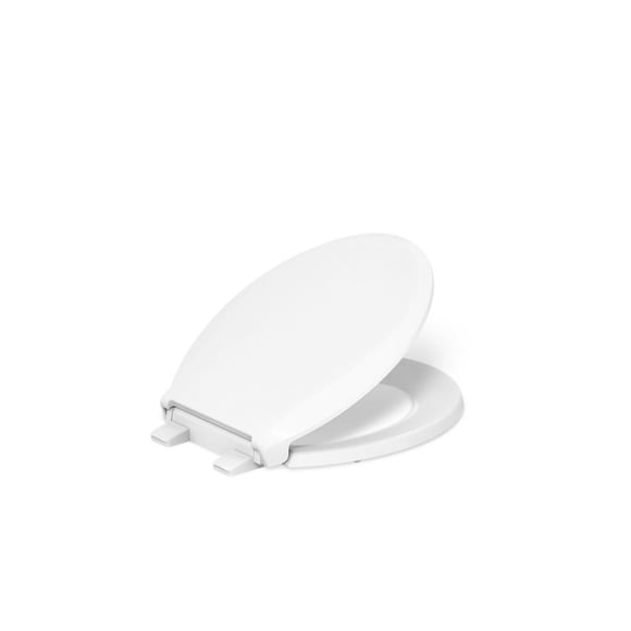 Asiento de inodoro KOHLER Cachet ReadyLatch con parte delantera redonda, color blanco