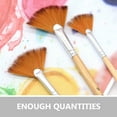 thumbnail image 3 of Shisuyan 10Pcs Flat Designed Painting Brushes Multi-function Watercolor Brushes Artist Fan Brushes, 3 of 9
