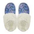 thumbnail image 2 of Chririnla Puppy Paw Fuzzy Slippers Women Closed Toe Non-Slip Purple Plush Slippers Men Indoor Slippers with Fur Edges House Shoes for Winter Bedroom, 2 of 7