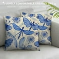 thumbnail image 3 of Nawypu Blue Dragonfly Pillow Covers Watercolor Flowers Sunflower Pillowcase Throw Pillow Covers Decorative Square Pillow Cases Standard Size for Home Couch Sofa Bed Pillow Protector, 3 of 5