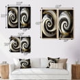 thumbnail image 4 of Designart "Contemporary Abstract Swirl I" Abstract Spirals Wall Art Set Of 2 - Black Abstract Canvas Set For Living Room Decor, 4 of 7