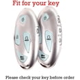 thumbnail image 2 of Key Fob Cover Compatible with Hyundai Tucson Kona Ioniq 5 Ioniq 6 Ioniq 9 Grandeur Santa Fe Elantra N Sonata TPU 3 4 5 Button Keychain Case Holder Protector,A Blue, 2 of 9