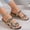 Black BK41, variant on WIZUTIZ Wedge Sandals for Women Comfortable Sandals for Women Running Comfort Stretchy Jeweled Sandals Pull-On Shoes Low Heel (1"-2") Wide Solid Sandals Going Out Blue