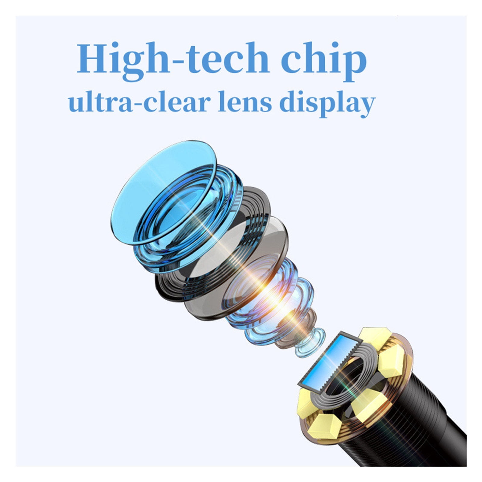 8mm 2MP 1080P 360Degree Rotation Articulate Steering Endoscope Borescope Inspection Otoscope Digital Microscope Camera ,Stunning Clarity