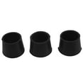 thumbnail image 2 of Goma Muebles Muleta Pies Taburete Silla Pierna Punta Almohadilla 24Pcs Negro, 2 of 9