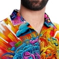 thumbnail image 5 of Mind car Men's Short Sleeve Button Down Hawaiian Shirts for Summer Beach Casual Printed Style, 5 of 6