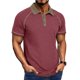 thumbnail image 1 of pstuiky camiseta de hombre, Blusa de manga corta con cuello vuelto, transpirable, con botones y color liso para hombre camisas casuales para hombre xl, 1 of 7