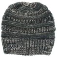 thumbnail image 1 of Tuque Queue de Cheval d'Hiver pour Femmes, Bonnet Extensible Tricoté, Casquette, 1 of 1