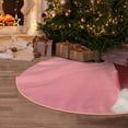 thumbnail image 5 of Daiia Puppy Peeking Through Pink Drawing Merry Christmas Tree Skirt , Xmas Large Lace-up Tree Skirt, Santa Snowflakes Rustic Home Decorations New Year Party Farmhouse Decor-48", 5 of 6