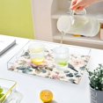 thumbnail image 6 of Acrylic Tray 15.7*11.8*1.9 Inch Transparent Tray Food Tray Tea Cup Tray Serving Trays Cosmetics Storage Kitchen Table Bathroom Sundry Storage Beautiful Blue Birds, 6 of 7