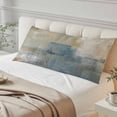 thumbnail image 4 of Blue Grey Beige Long Body Pillow Covers, Abstract Modern Art Oil Painting Soft Breathable Throw Pillow Cases with Invisible Zipper, Decorative Pillowcase Pillows Protectors for Sofa Bed Couch 20"x60", 4 of 9