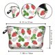 thumbnail image 3 of Organizador de viaje con patrón de fresa, bolsa de aseo, bolsas de maquillaje, bolsas de cosméticos, bolsa de almacenamiento de cepillo transparente bonita de viaje, 3 of 5