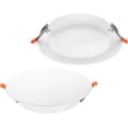thumbnail image 1 of 9-Inch Spring Mount Ceiling Cover Plates, Recessed Light Trim Wall, Downlight Hole Cap Decorative Panel with Buckle Fit 6.9-9inch Round Hole Ceiling Openings, White 2 Pack, 1 of 6