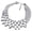 Silver, variant on Women Lady Choker Statement Bib Knit Necklace Fashion Charm Jewelry Chain