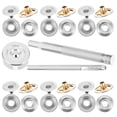 thumbnail image 1 of Phenofice 25 Ensembles de Boutons-Pression en Acier Inoxydable Argenté Accessoire DIY pour Vêtements, 1 of 8